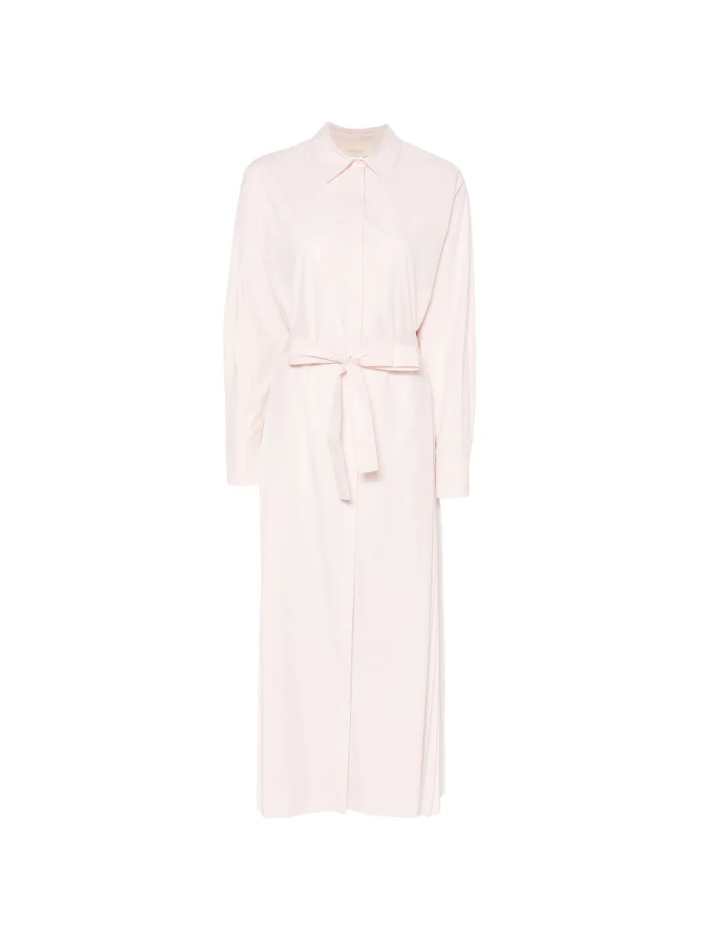 TWINSET belted pleated shirt dress - Rosa