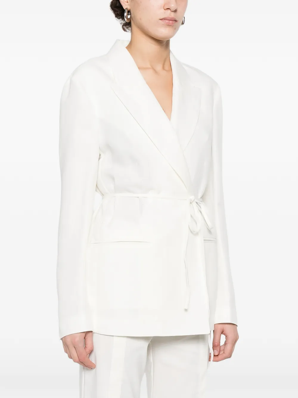  Twinset Tie-waist Blazer - White 