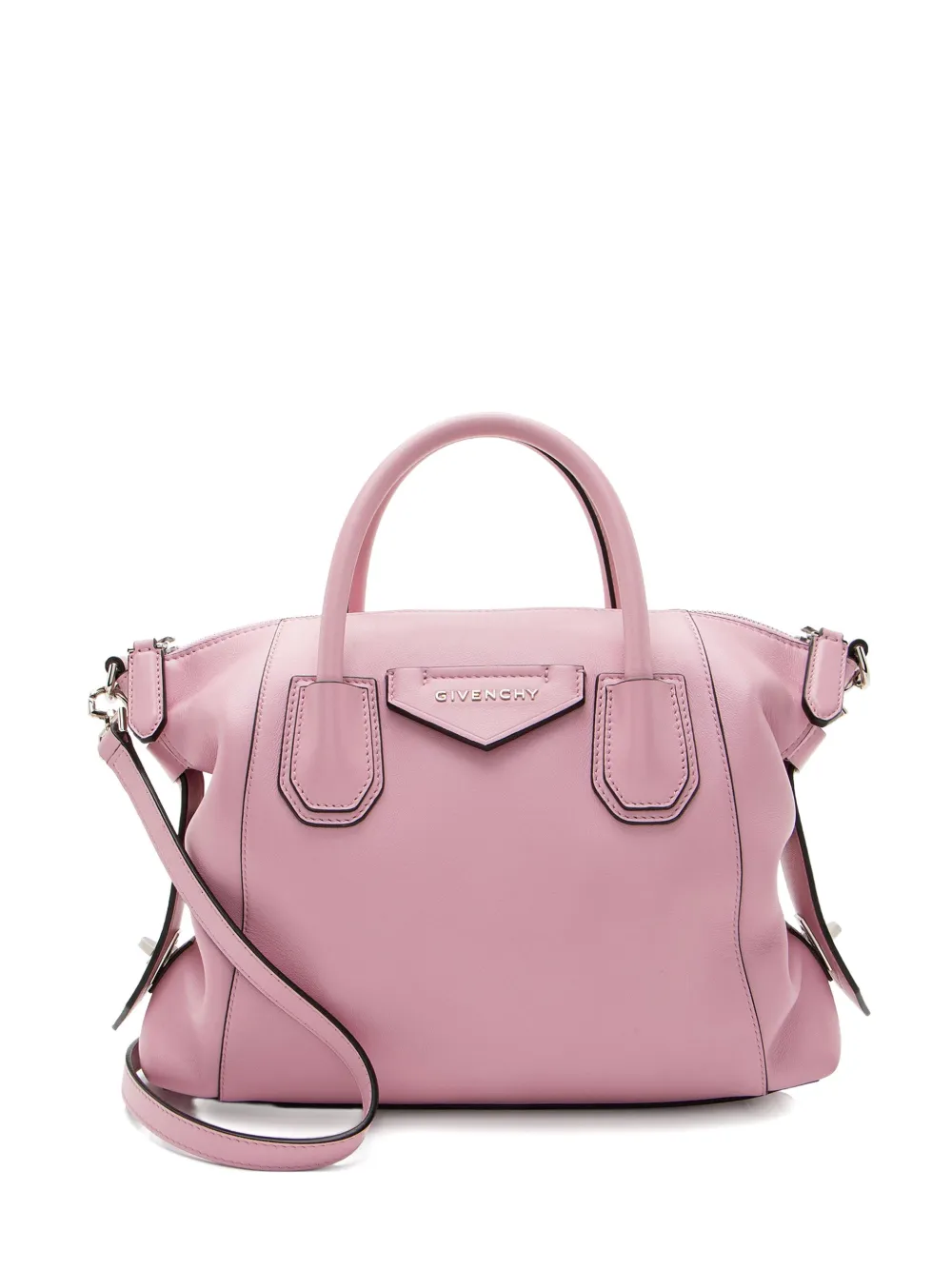 Givenchy Pre-Owned 2020 logo-plaquesatchel bag - Rosa