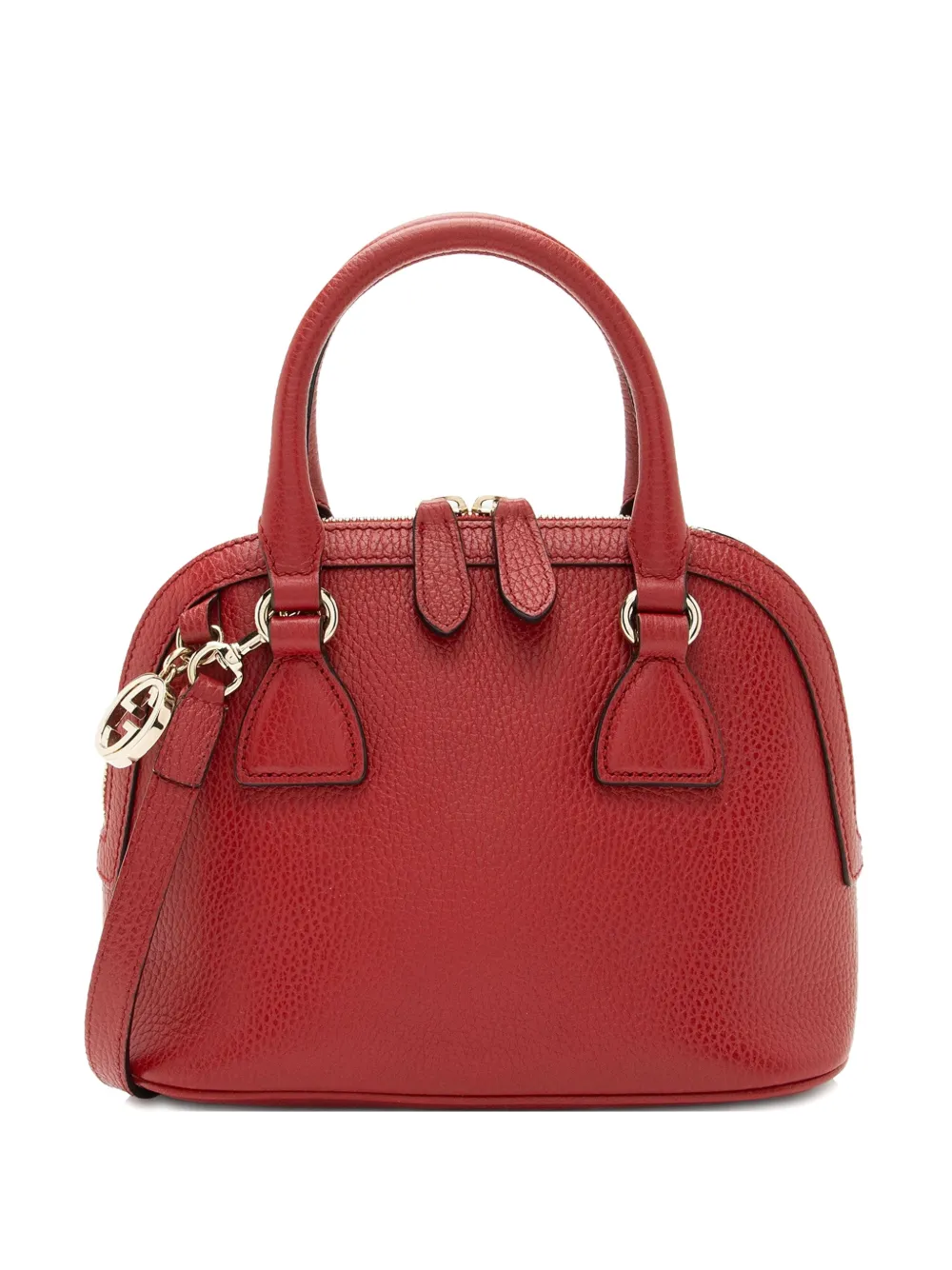 Gucci Pre-Owned logo-charm tote bag - Rosso