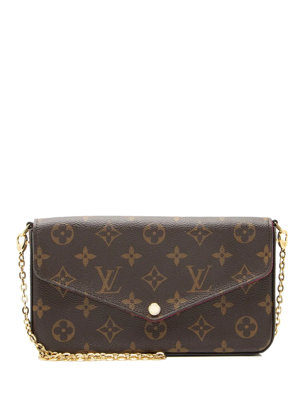 Louis Vuitton Pre-Owned 2019 Felicie monogram-pattern pochette - Marrone