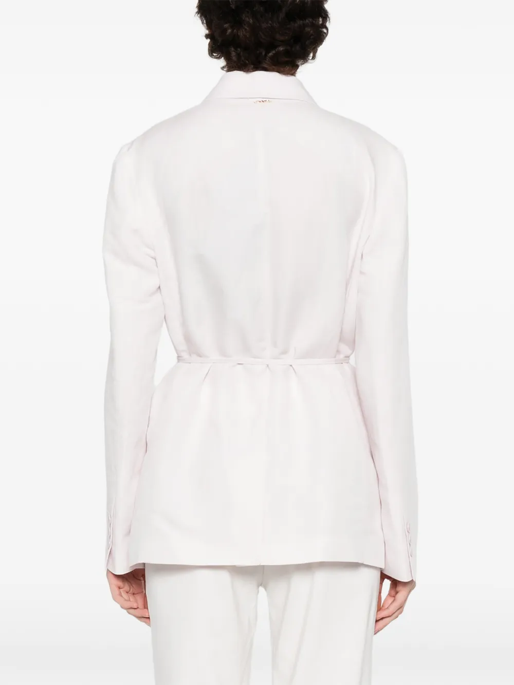 TWINSET Blazer met gestrikte taille Roze