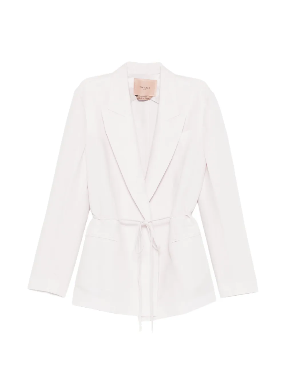 TWINSET tie waist blazer - Pink