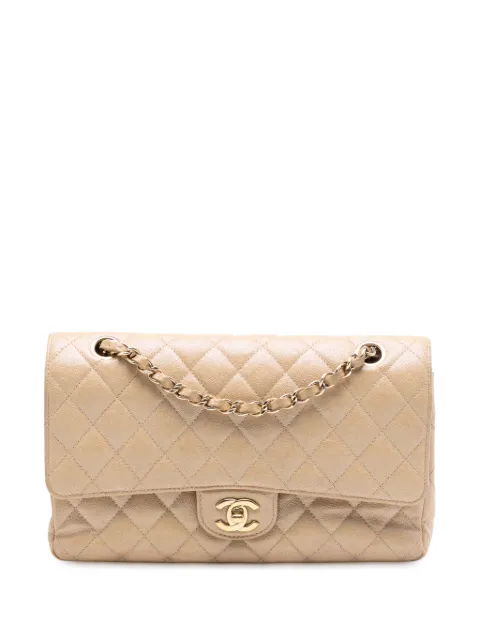 CHANEL Pre-Owned 2019 Medium Classic Iridescent Caviar Double Flap shoulder bag