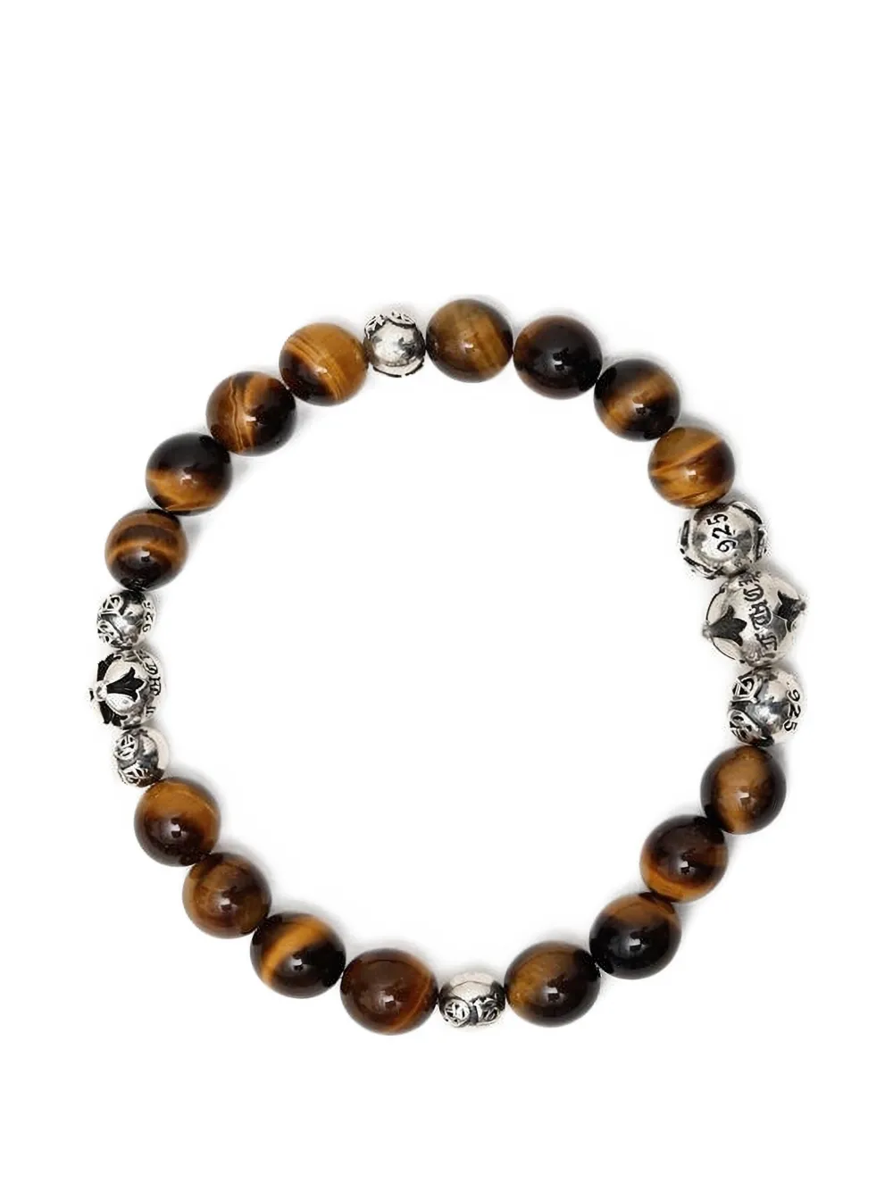 Amal Guessous tiger eye beaded bracelet - Brown