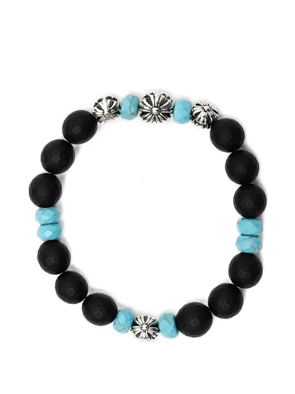 Amal Guessous agate beaded bracelet - Nero