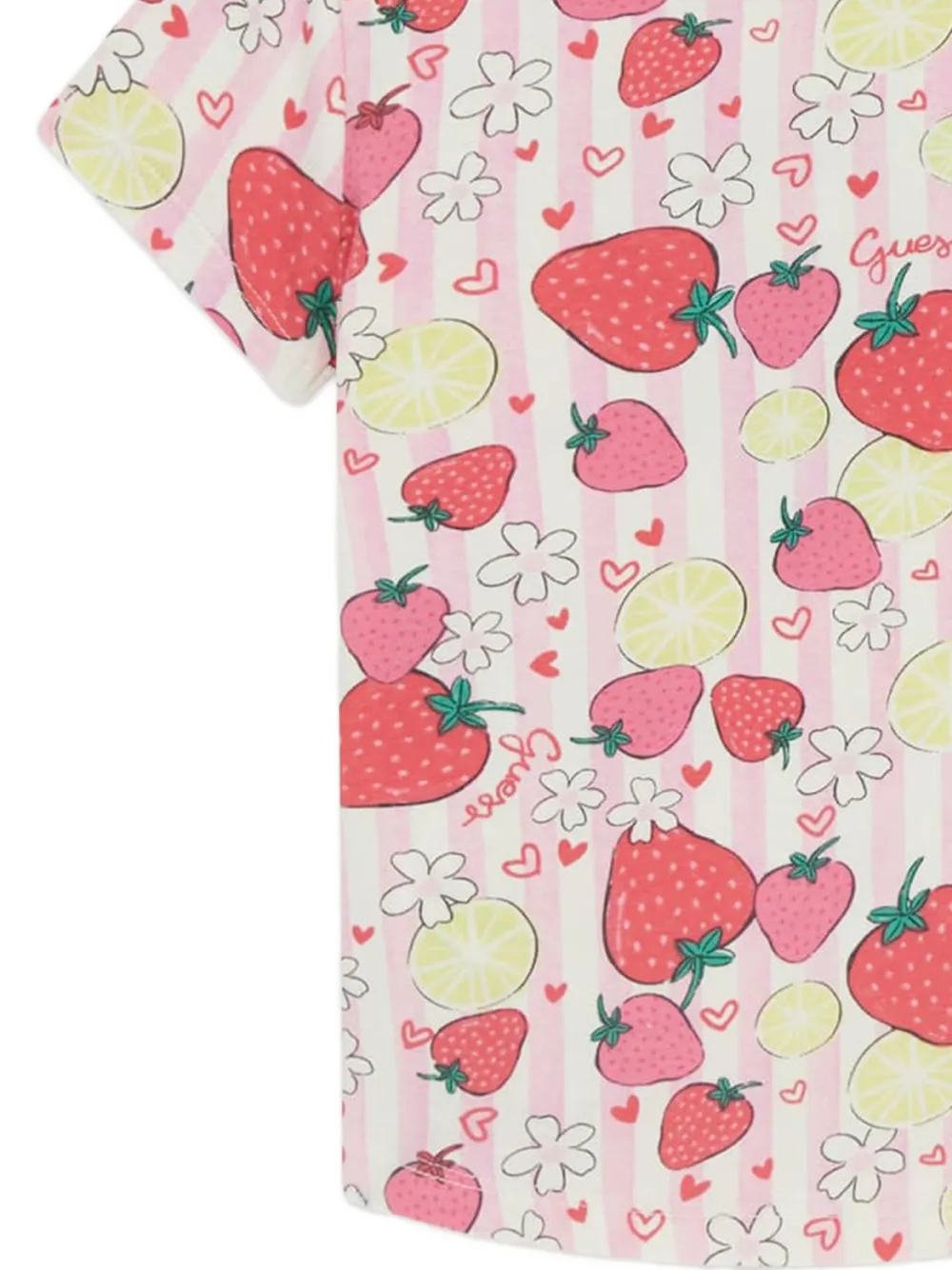 Striped Graphic-Print T-Shirt