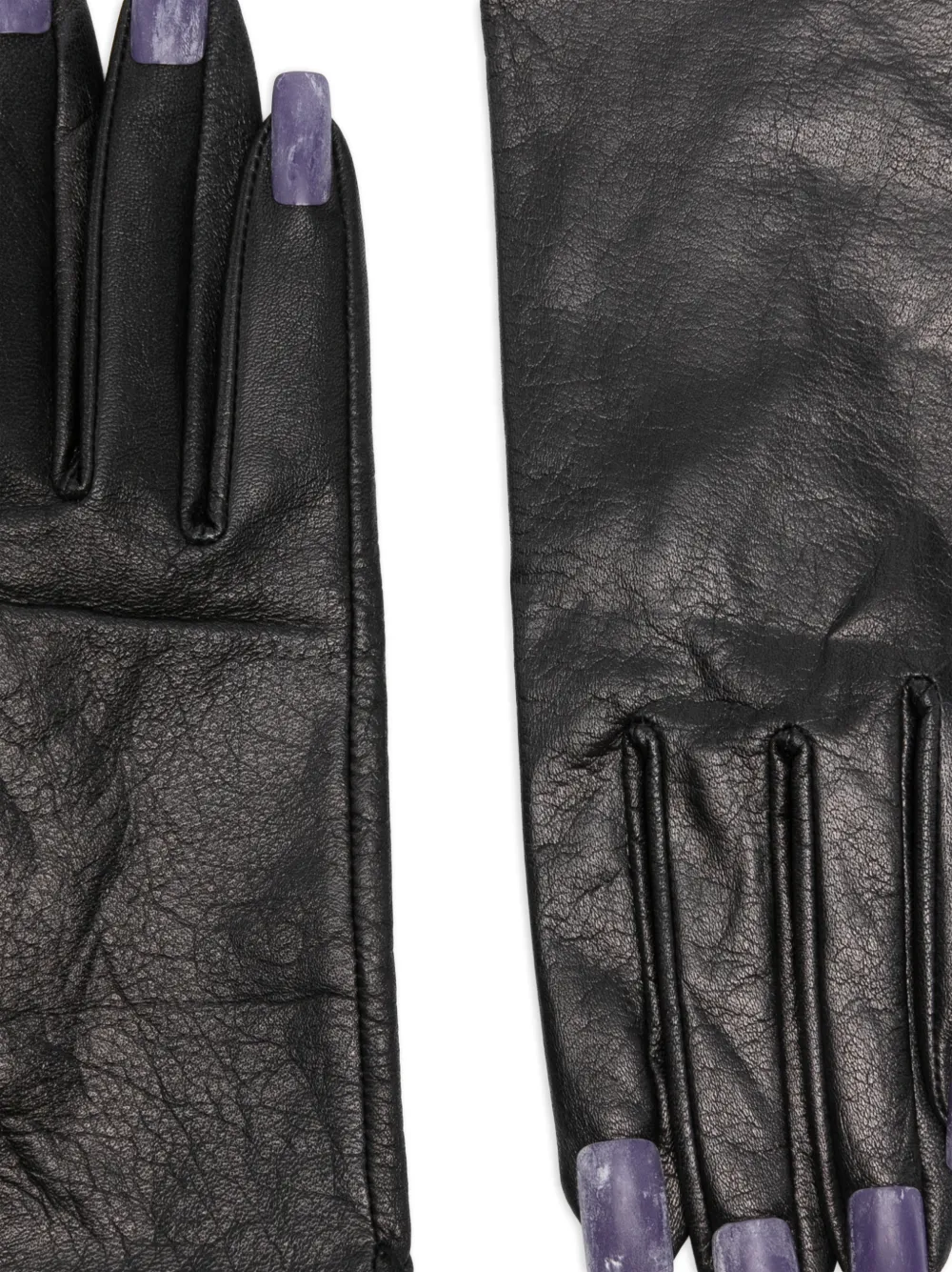  Yohji Yamamoto Pre-owned 2010s Leather Gloves - Black 