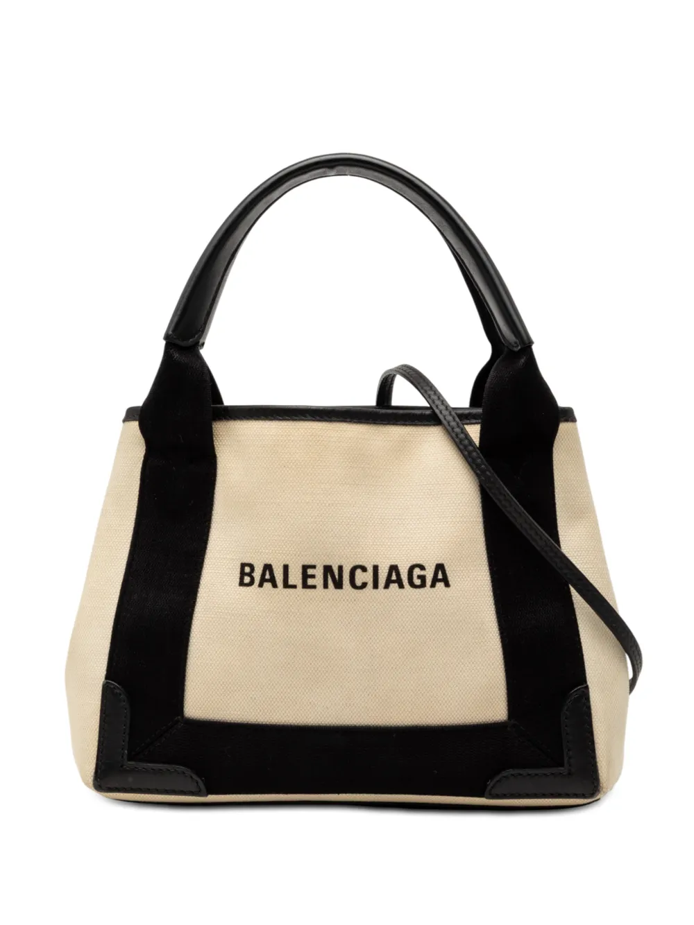 Balenciaga Pre-Owned Borsa a tracolla Navy Cabas XS in tela 2019 - Nero