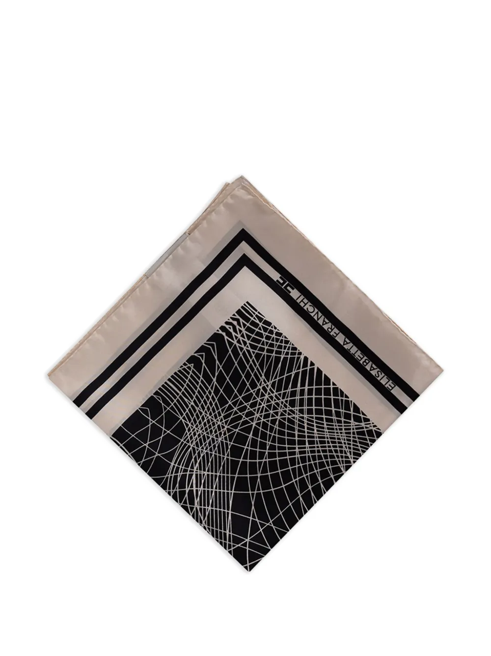 Elisabetta Franchi abstract-print scarf - Nero