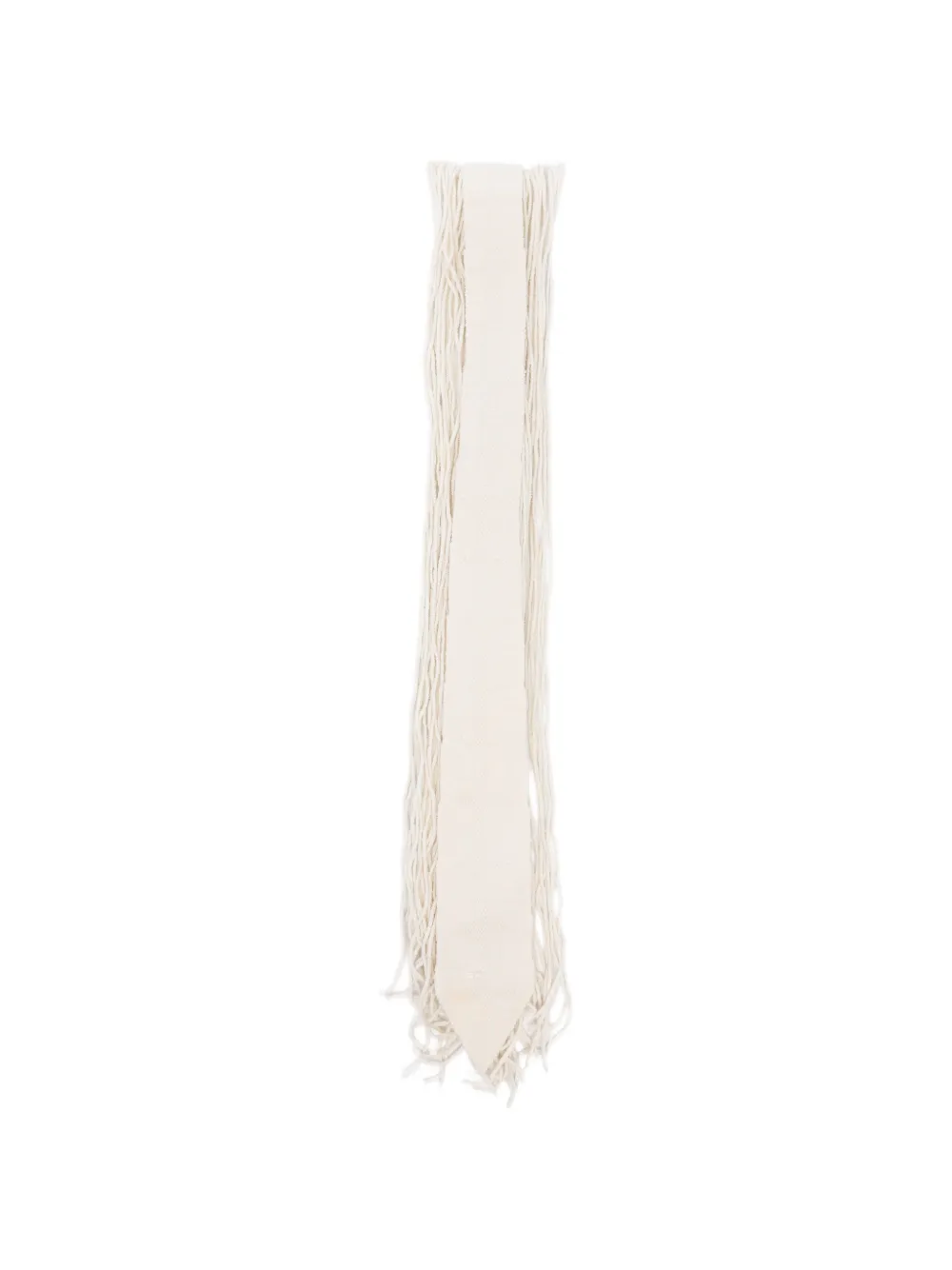  Issey Miyake Pre-owned 2010s Fringed Tie - Neutrals 