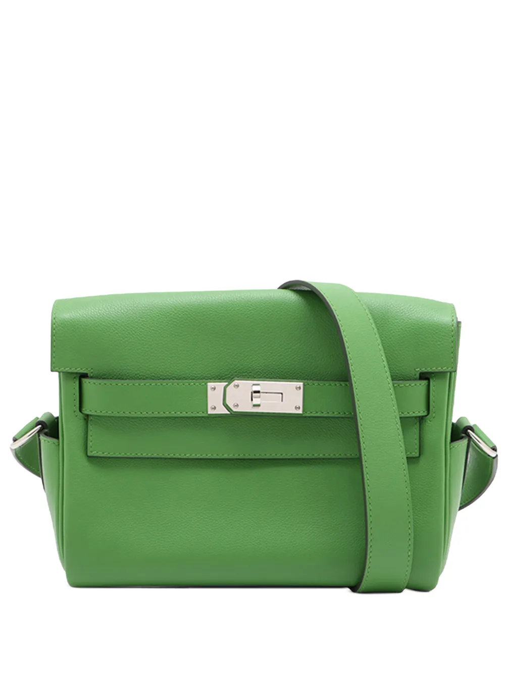 Hermès Pre-Owned 2023 Evercolor Kelly Messenger Bag crossbody bag - Verde