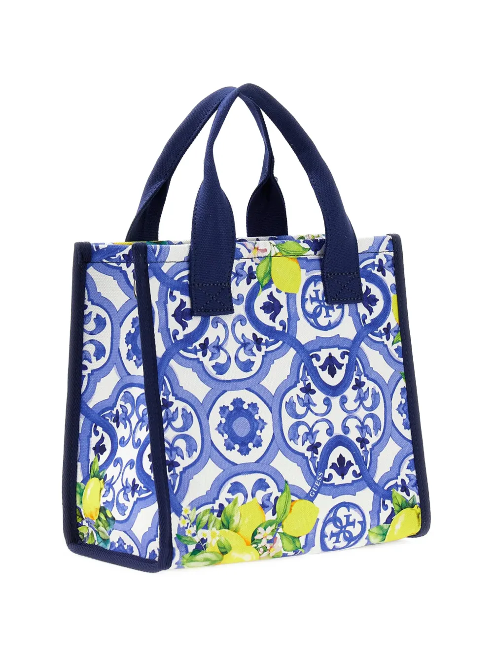  Guess Kids Tile-print Tote Bag - White 