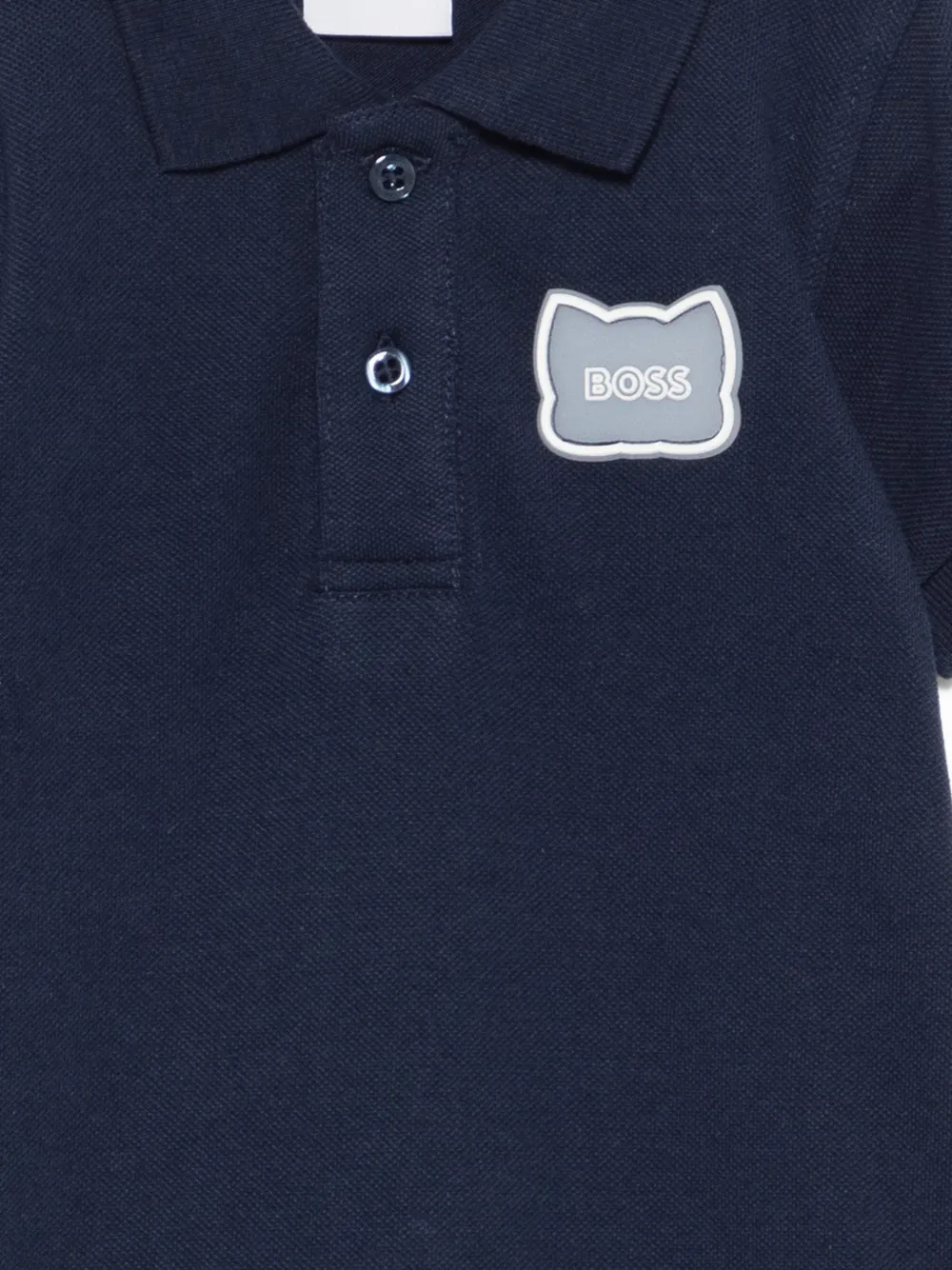  Boss Cotton Polo Romper - Blue 