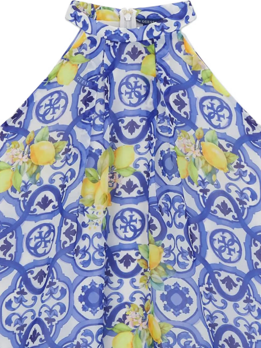 Patterned Halterneck Dress