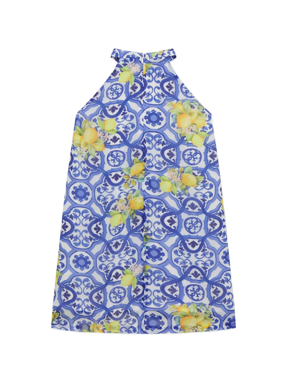 Patterned Halterneck Dress