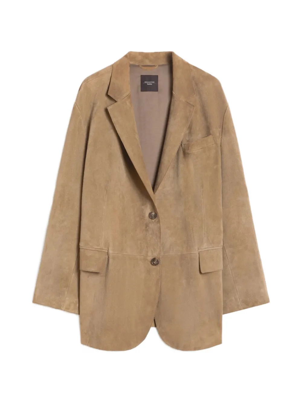 Weekend Max Mara MKDCedro buttoned leather jacket - Toni neutri
