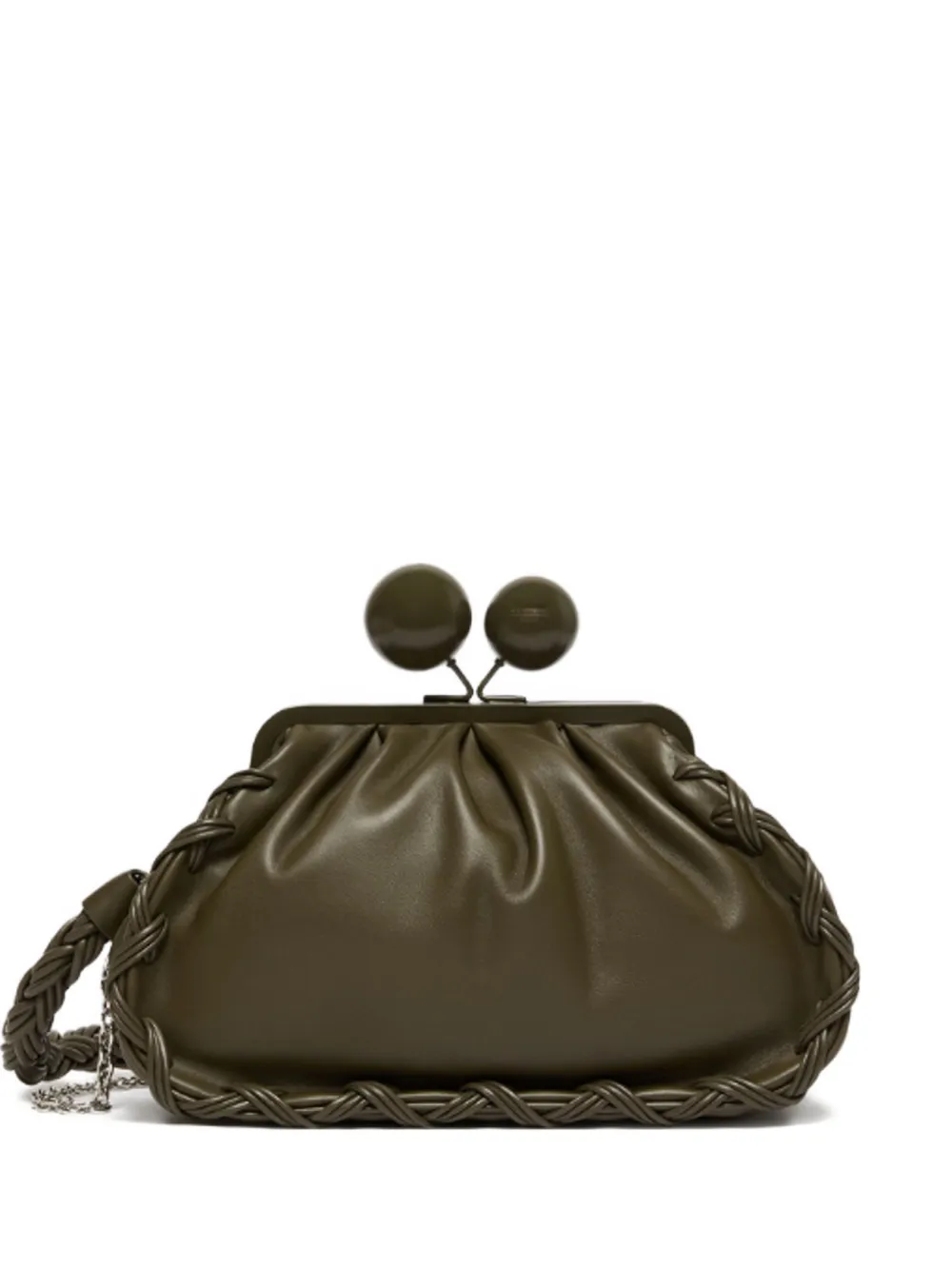 Weekend Max Mara Alberto sphere-detail clutch bag - Verde