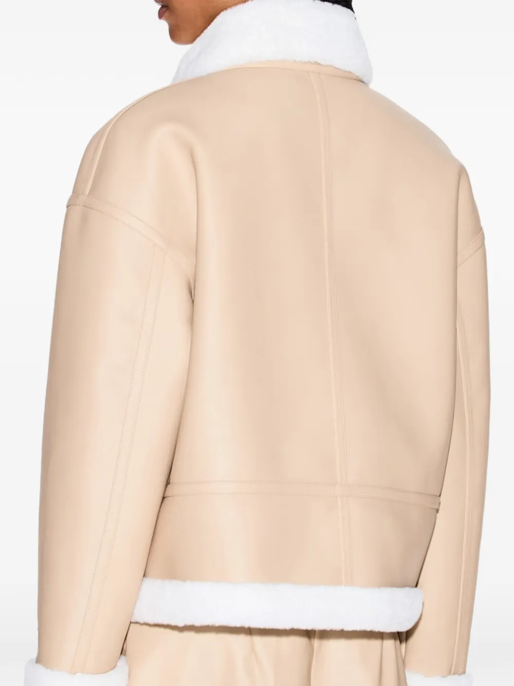  Armani Exchange Faux-shearling Jacket - Neutrals 