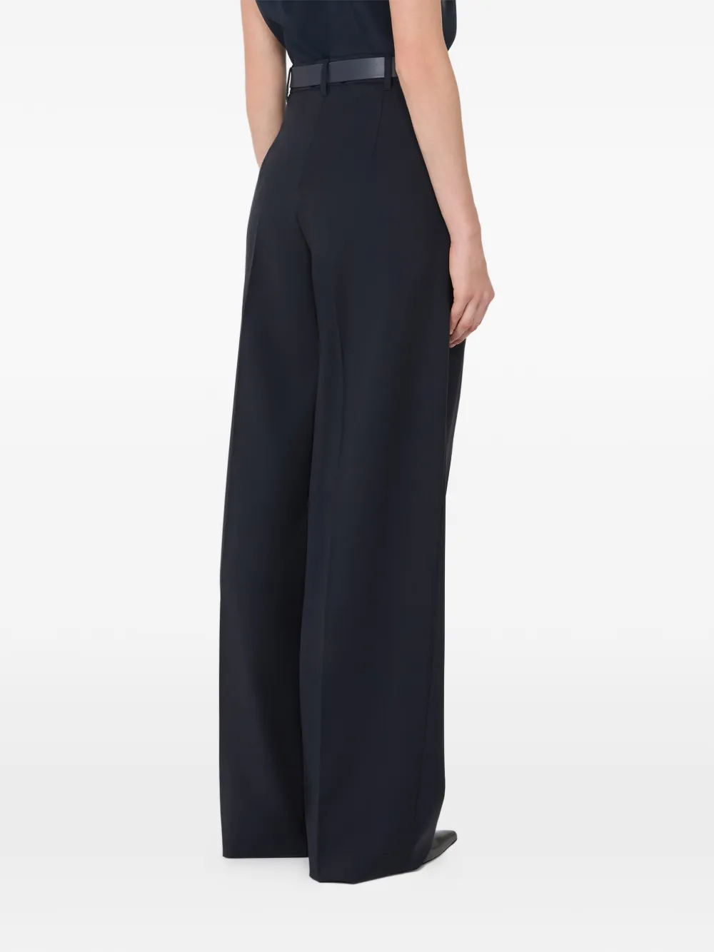 Max Mara Bergamo Pleated Trousers In Black
