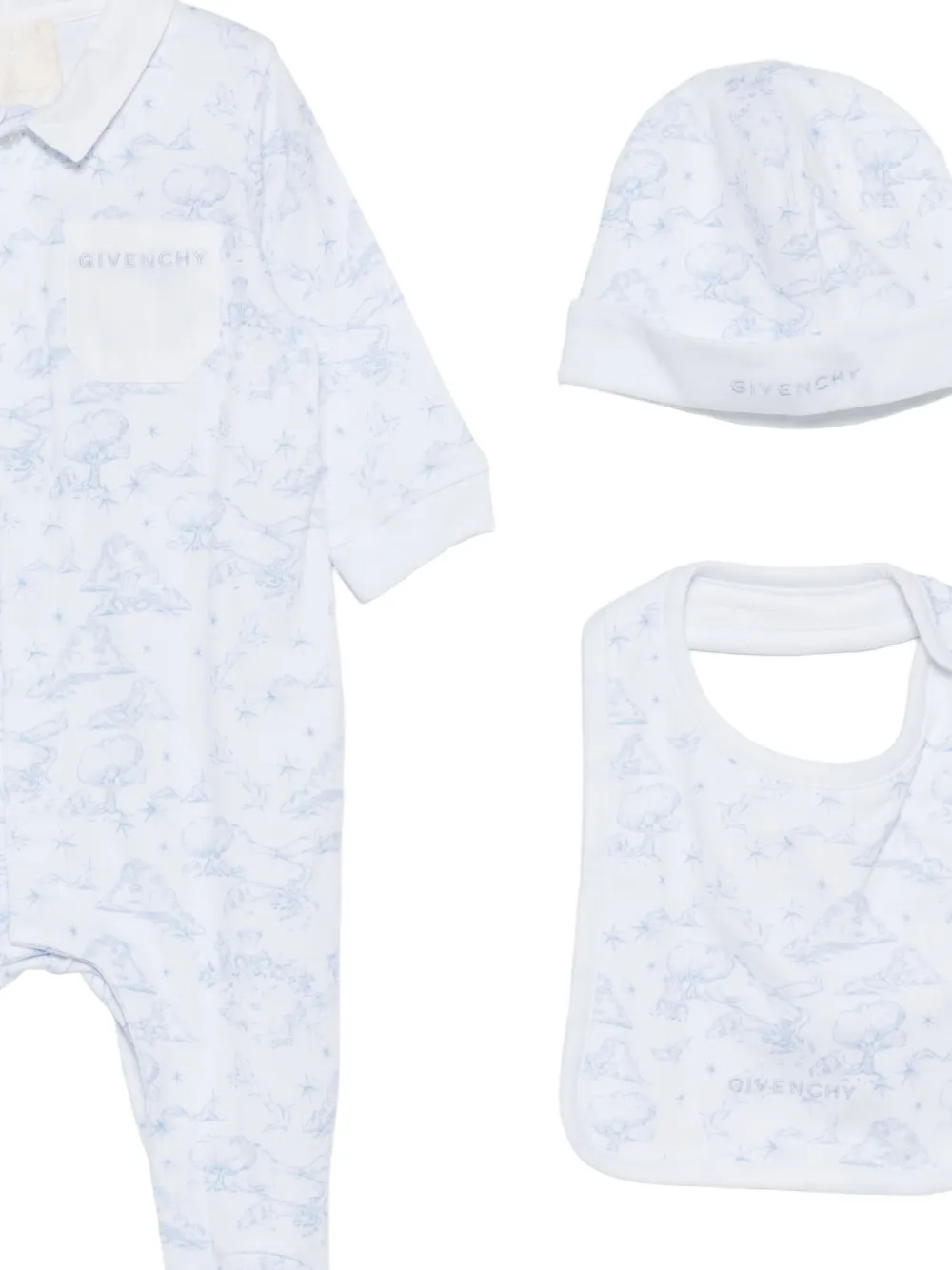  Givenchy Kids Set De Pelele Con Motivo - Blanco 