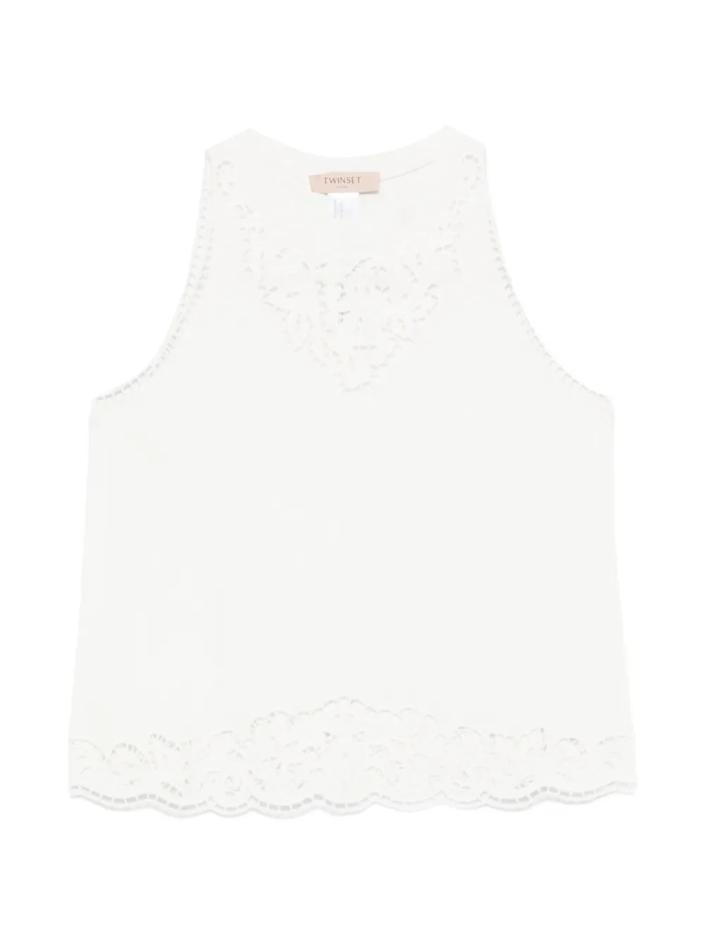 TWINSET cotton lace blouse - Bianco