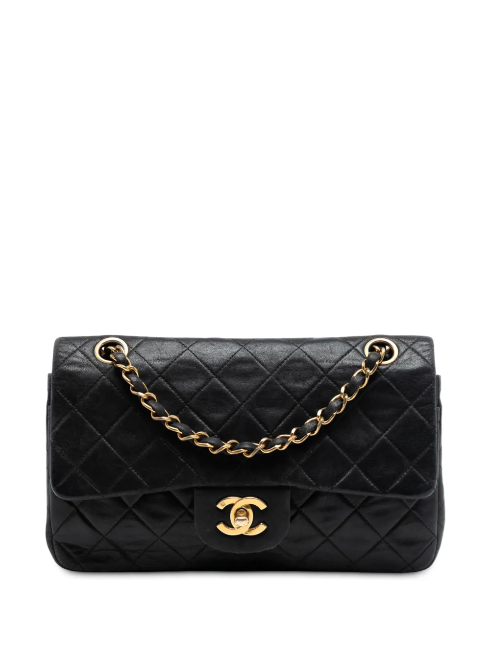 CHANEL Pre-Owned 1991-1994 Medium Classic Lambskin Double Flap shoulder bag - Nero