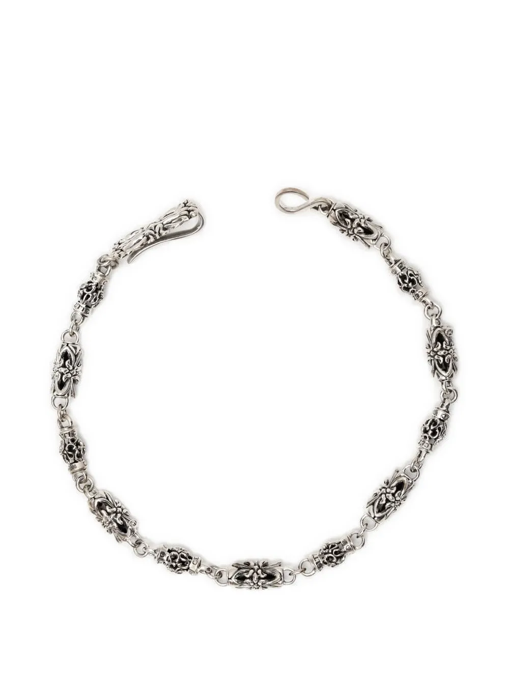 Amal Guessous floral bead necklace - Silber