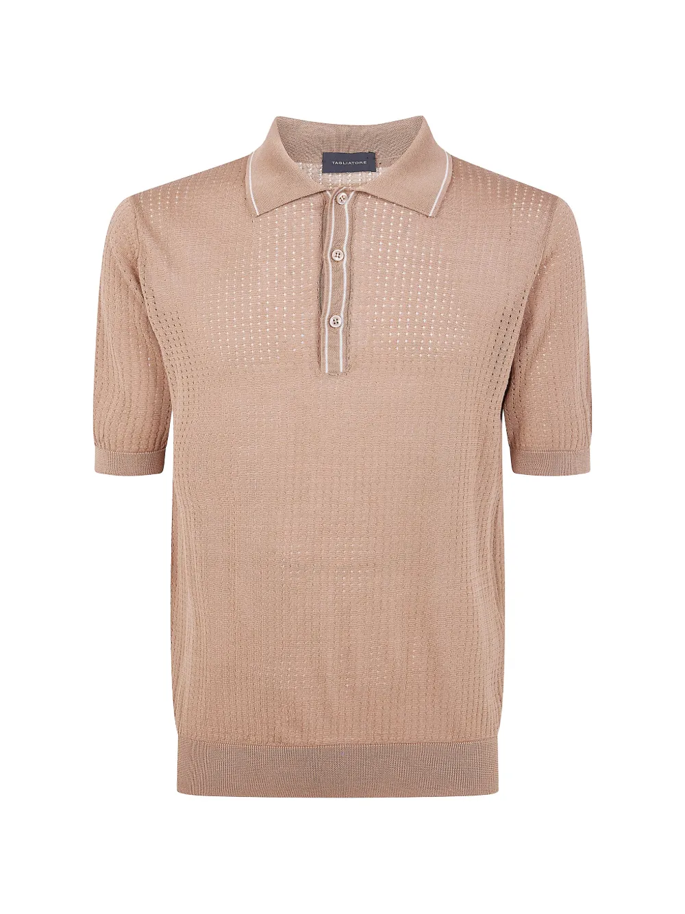 Tagliatore perforated polo shirt - Nude