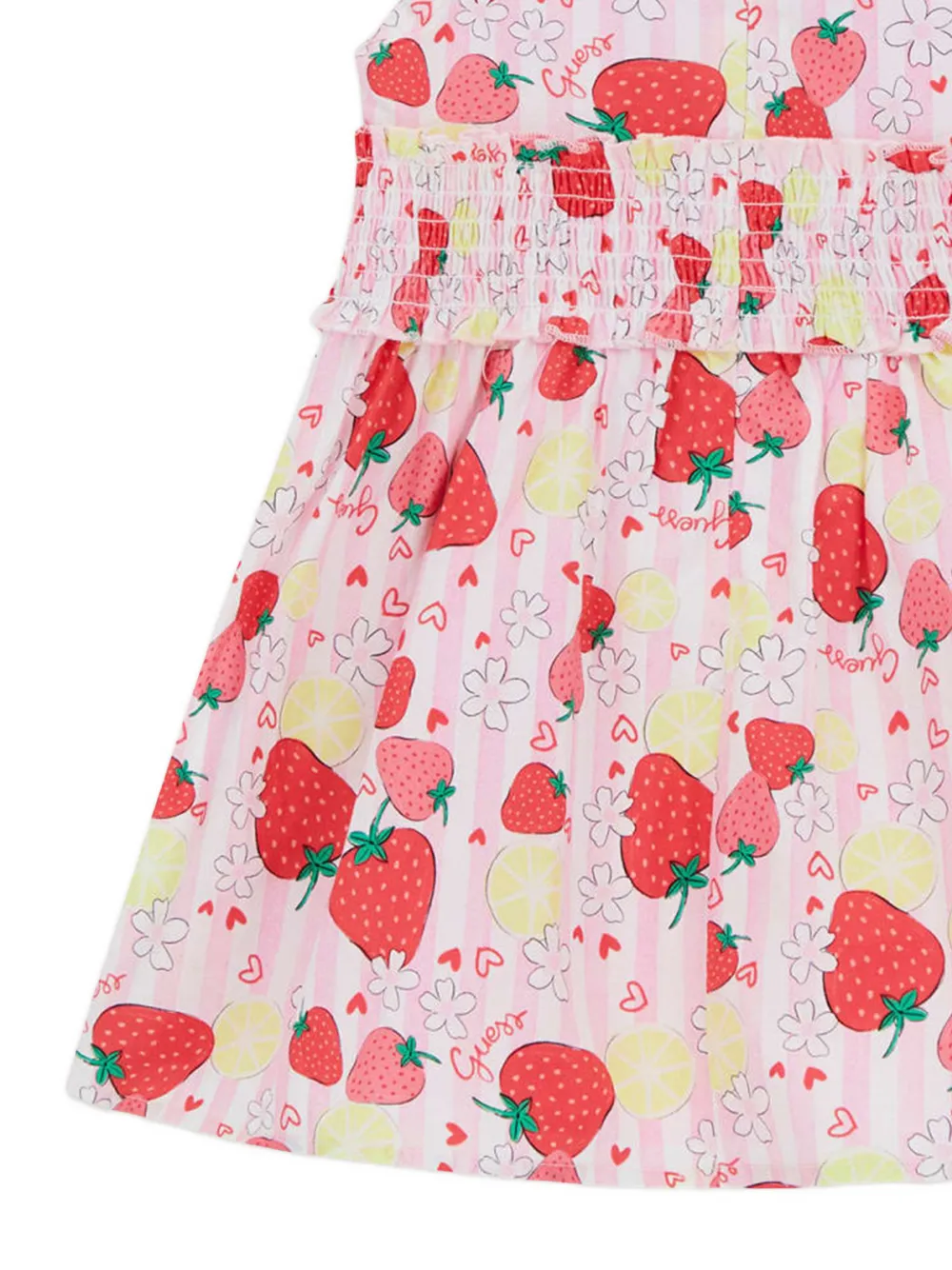 guess kids Jurk met print Roze