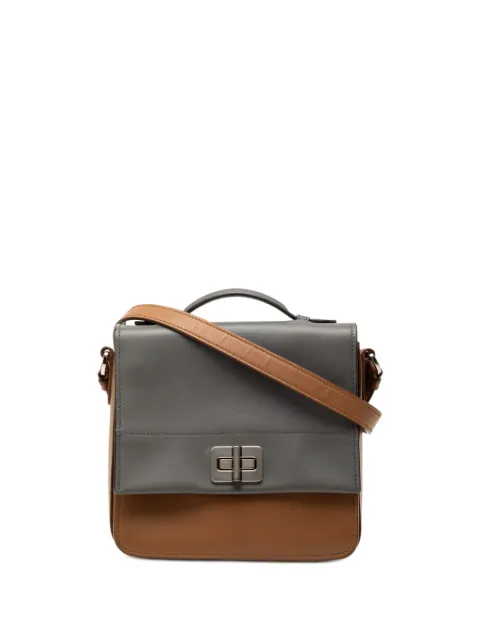 Prada Pre-Owned City Calf 双色斜挎包(2000-2025年典藏款)