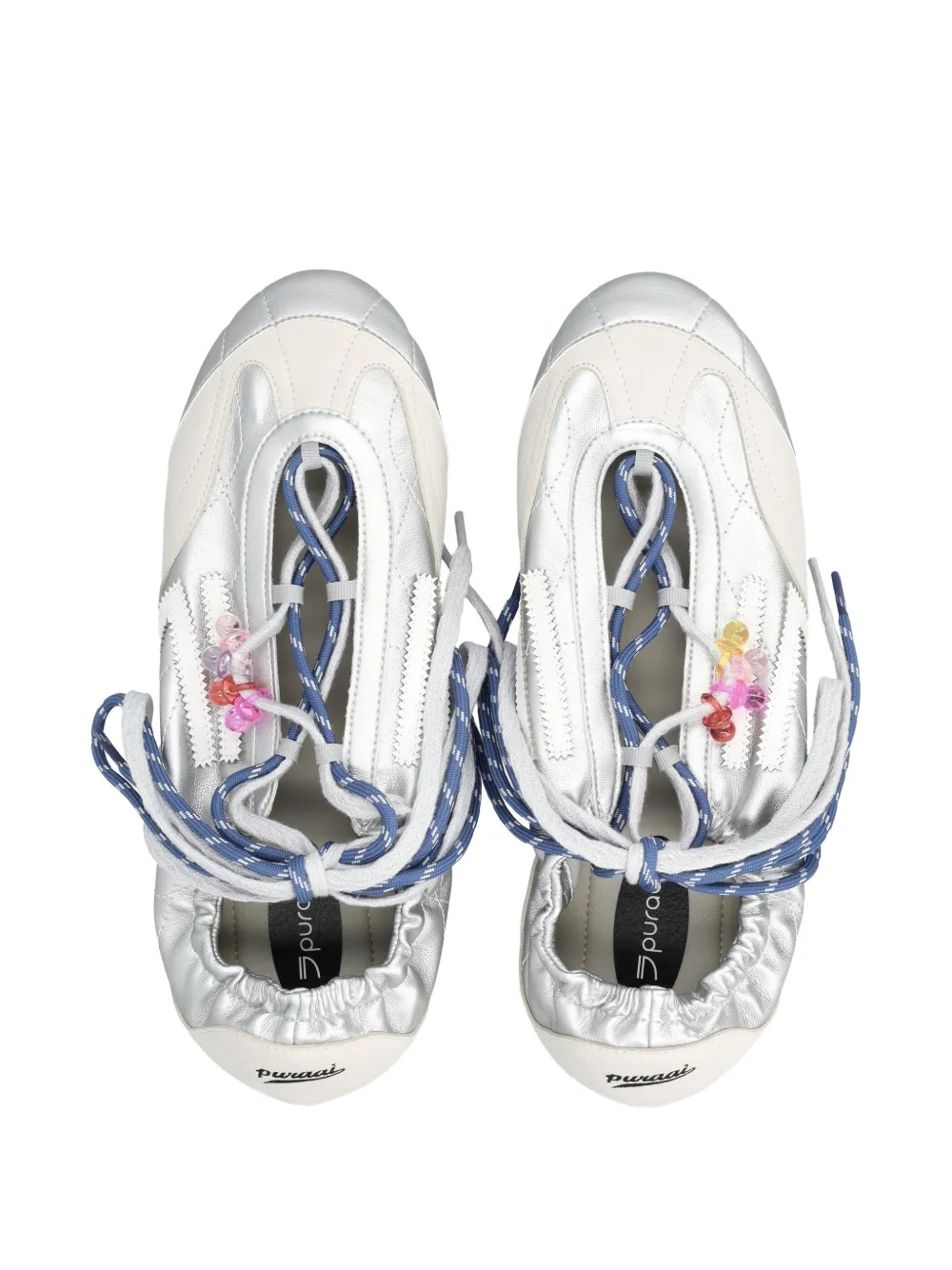 Puraai Sneakers met kralen Zilver