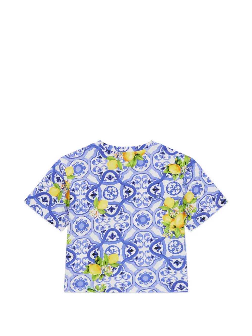 Tile-Print Short-Sleeve T-Shirt