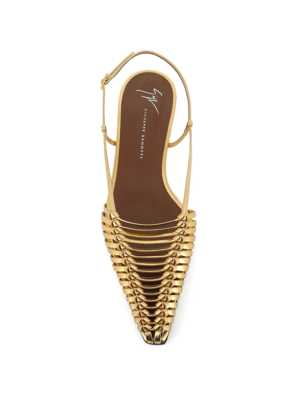 Giuseppe Zanotti Orsola sandalen met puntige neus Goud