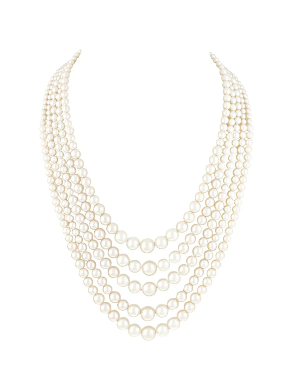 Susan Caplan Vintage 1980 Strand pearl necklace - Bianco