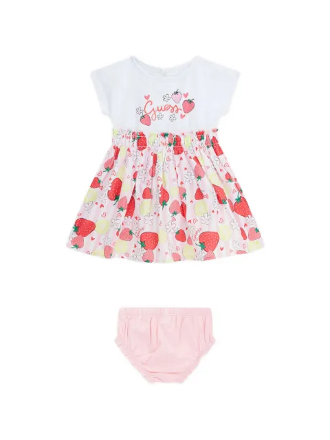 guess kids vestido con fresas estampadas