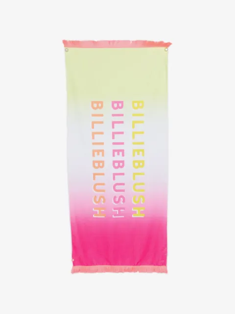 Billieblush logo-embellishment towel
