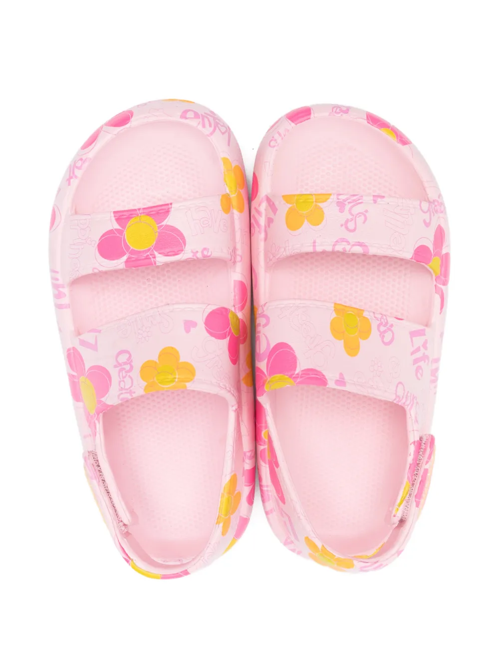 Billieblush floral-detail rubber sandals Roze