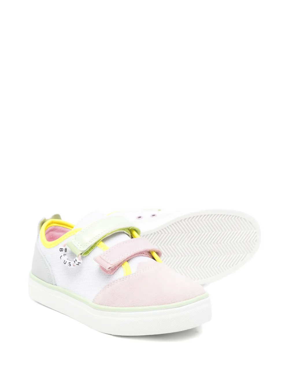  Billieblush Colour-block Touch-strap Sneakers - White 