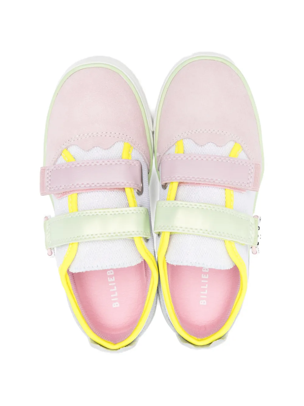  Billieblush Colour-block Touch-strap Sneakers - White 