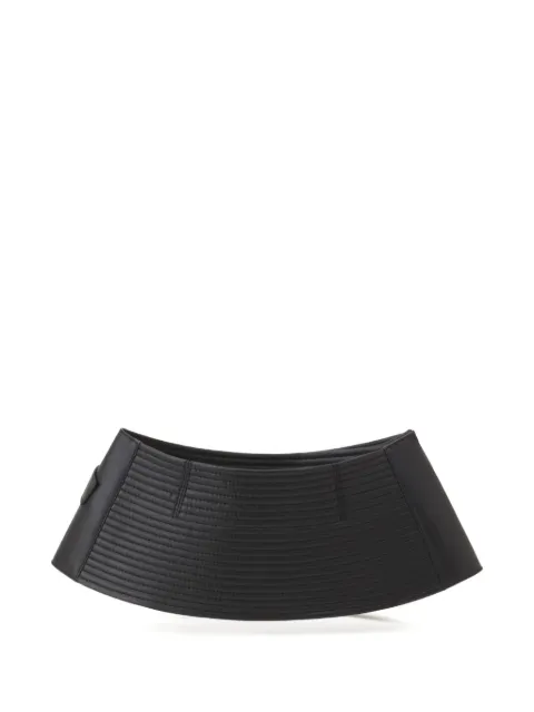 Lanvin quilted buckle-fastening leather belt