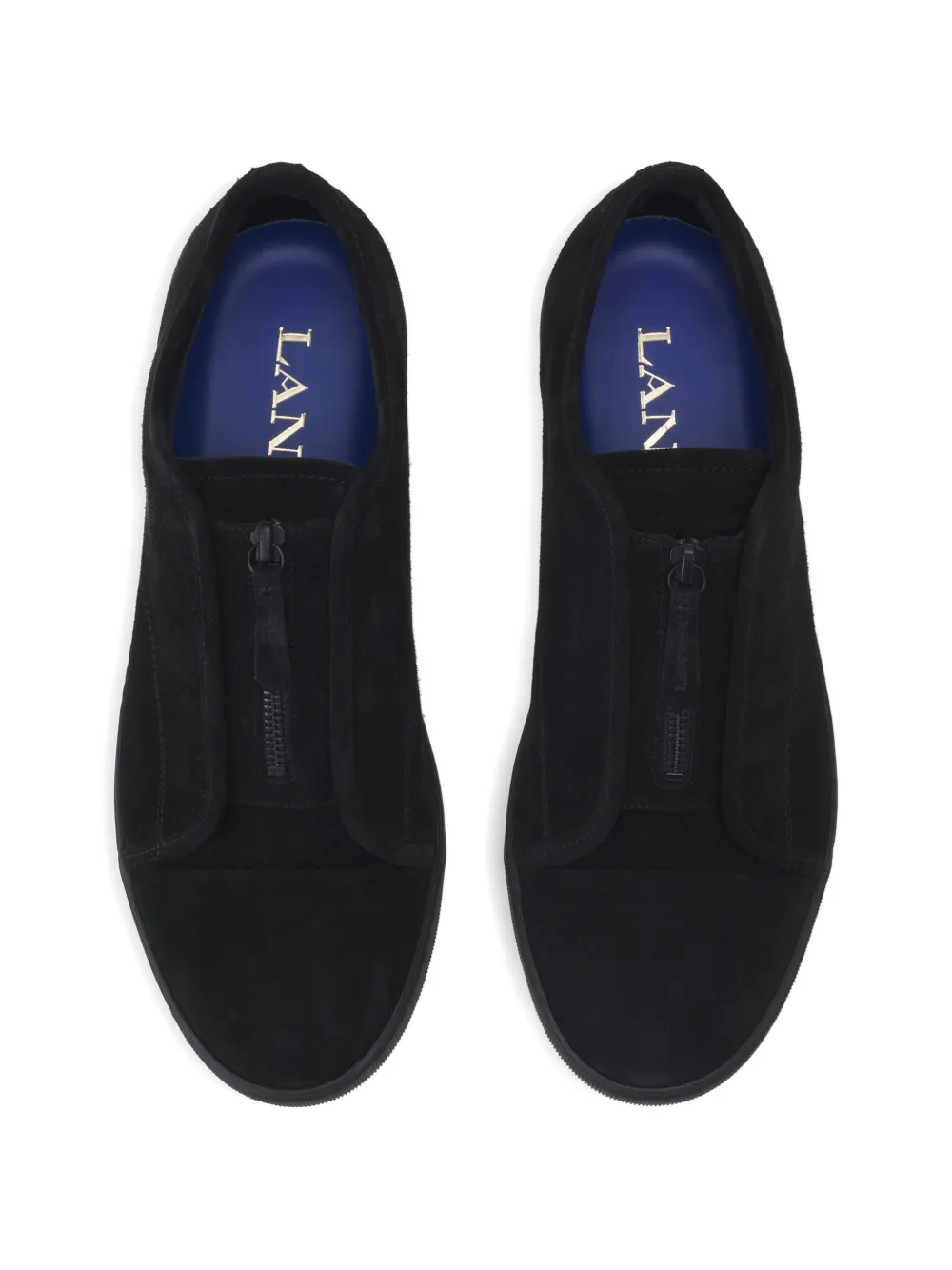 Lanvin Sneakers met ritsdetail Zwart