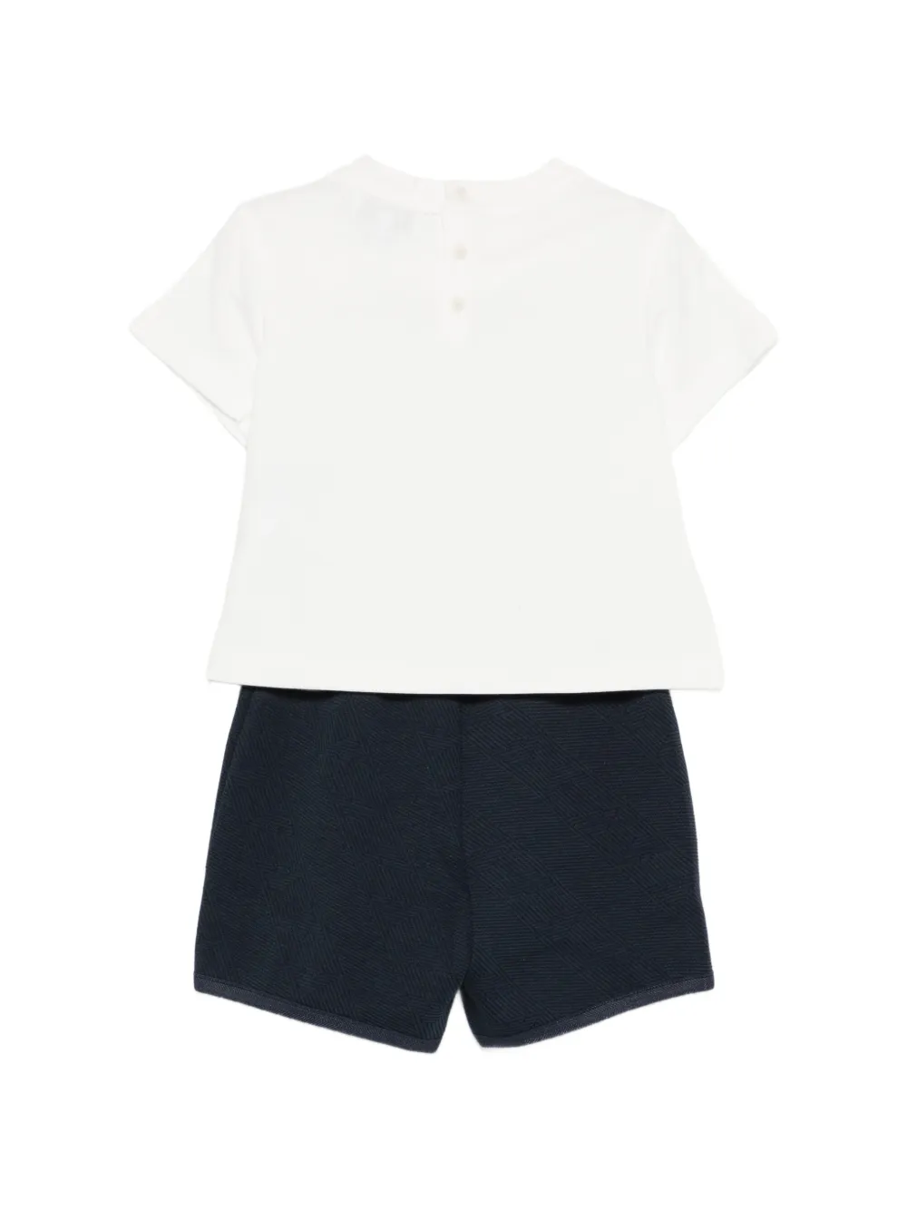 Emporio Armani Kids Romperset met applicatie Wit