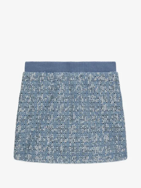 guess kids sequin-embellished skirt