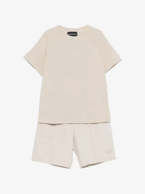 Emporio Armani Kids logo-detail shorts set