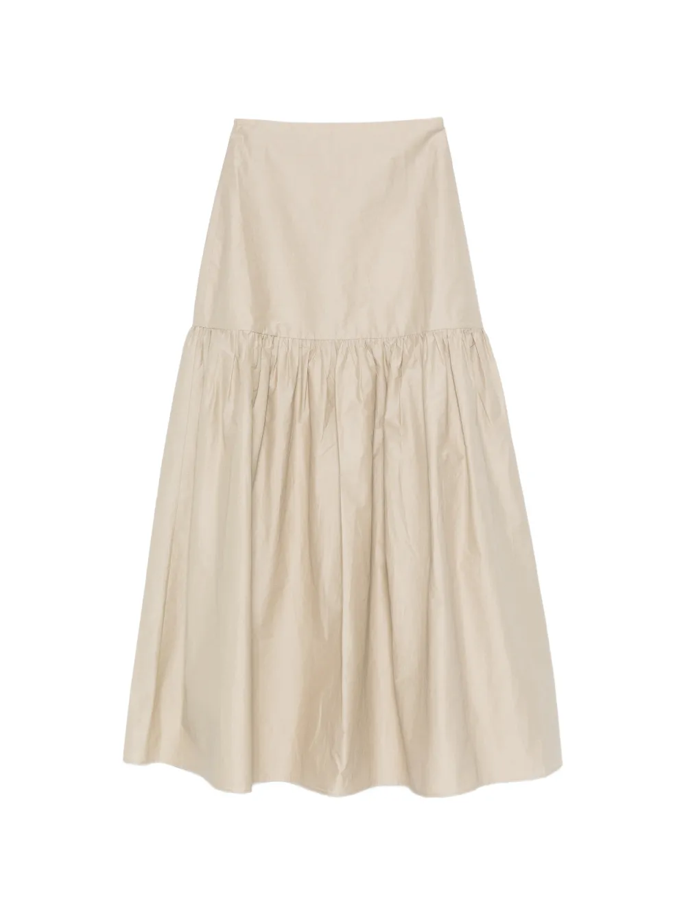 RUOHAN Sedge Aira ruffled maxi skirt - Nude