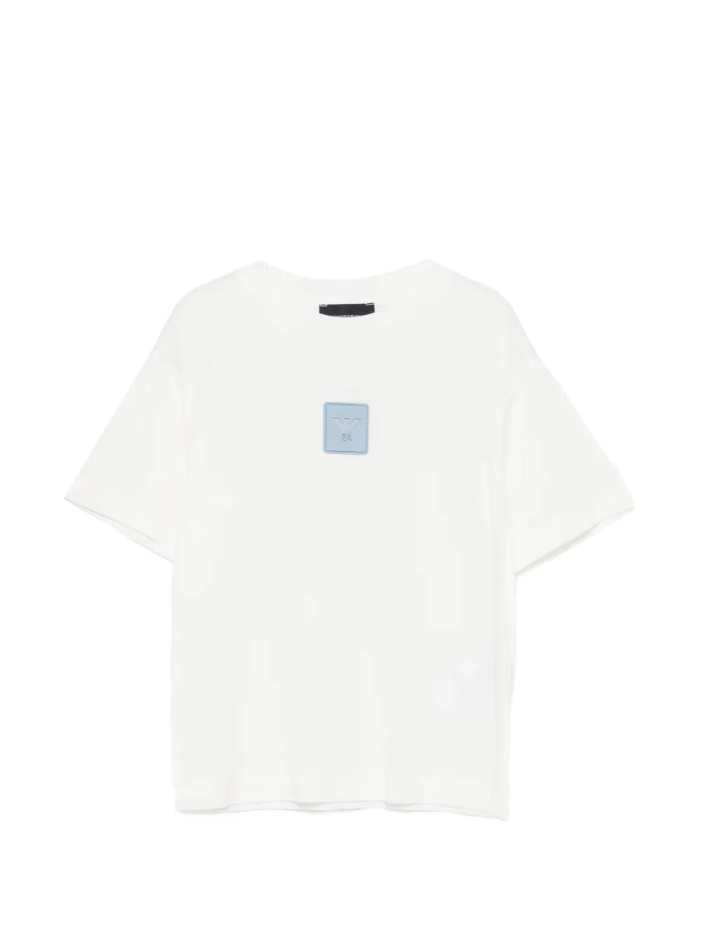 Emporio Armani Kids logo patch T-shirt - Bianco