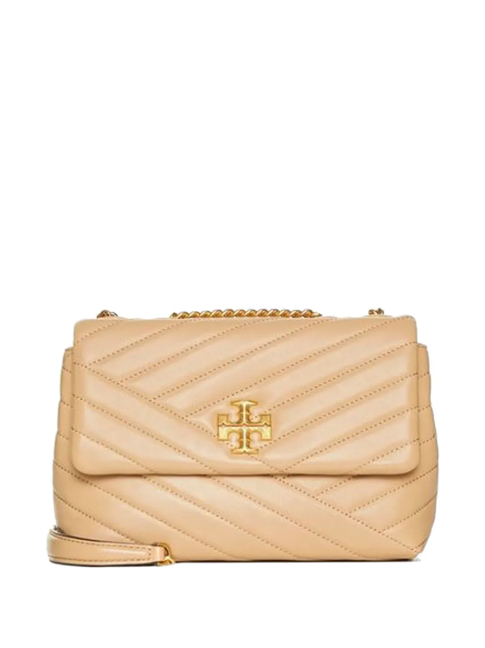 Tory Burch small Kira chevron logo shoulder bag - Neutrals