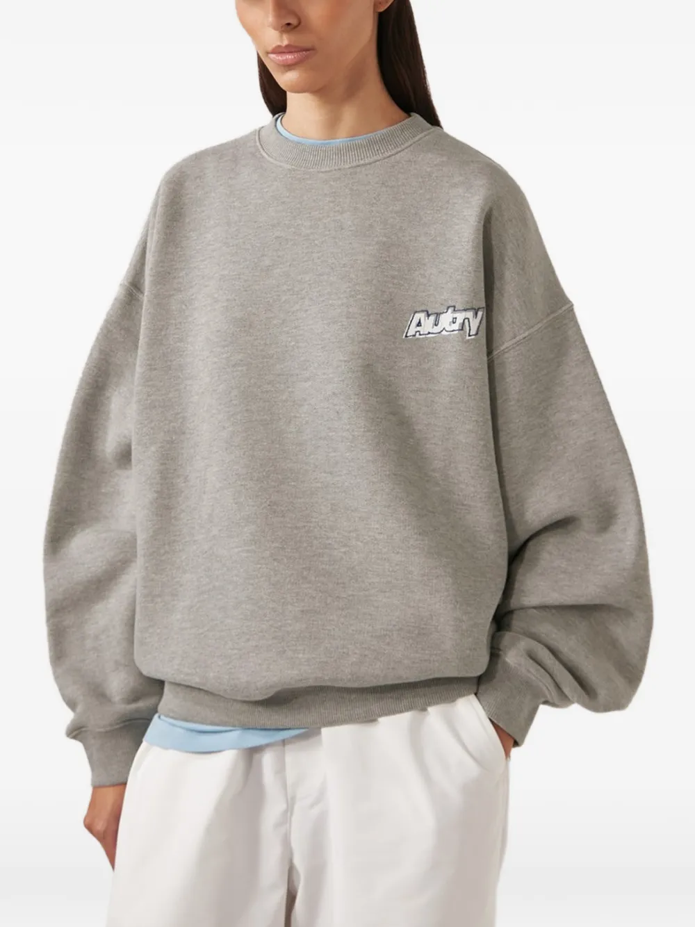 Autry Sweater met logoprint Grijs