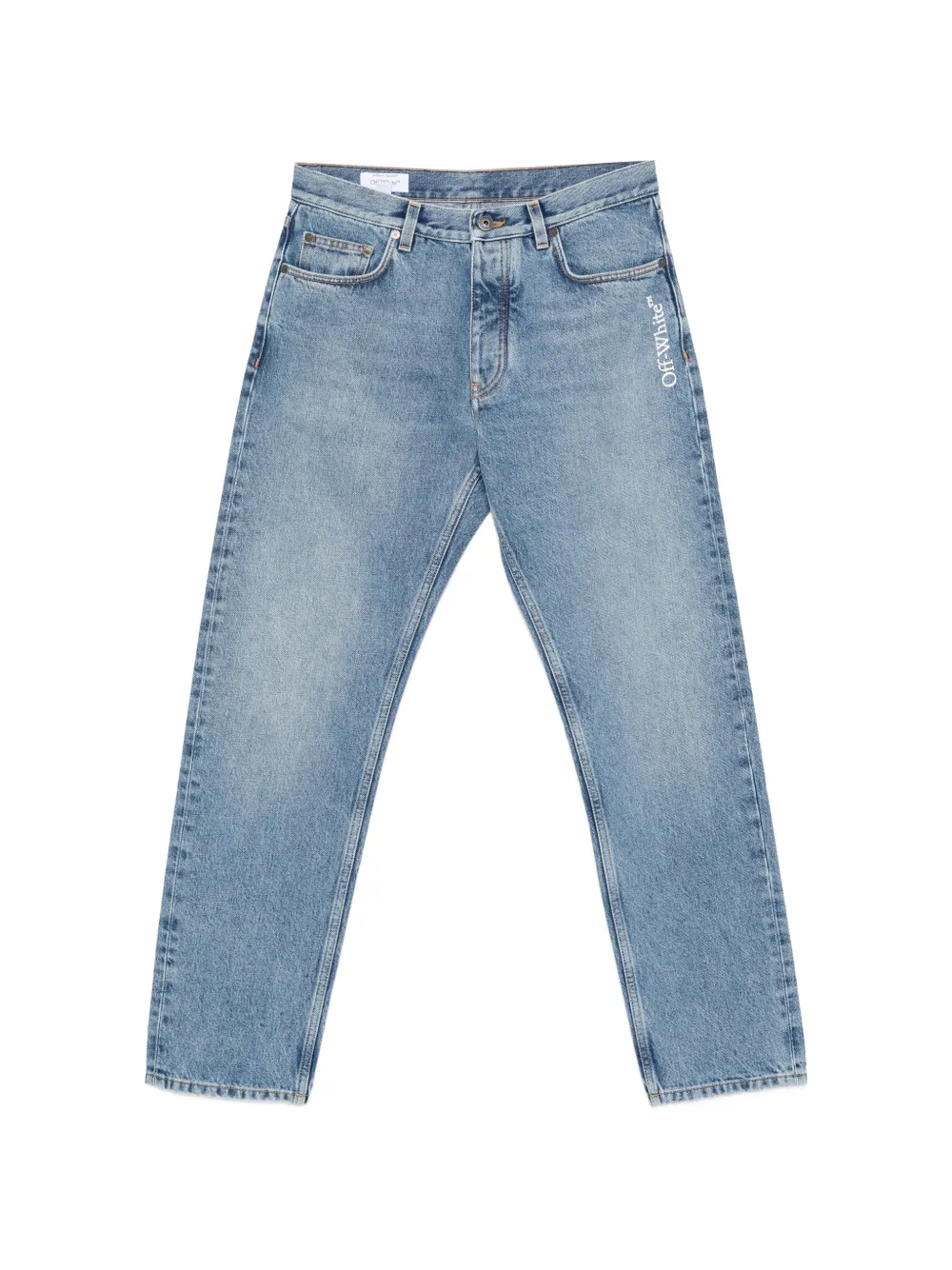 Off-White Jeans con stampa grafica - Blu